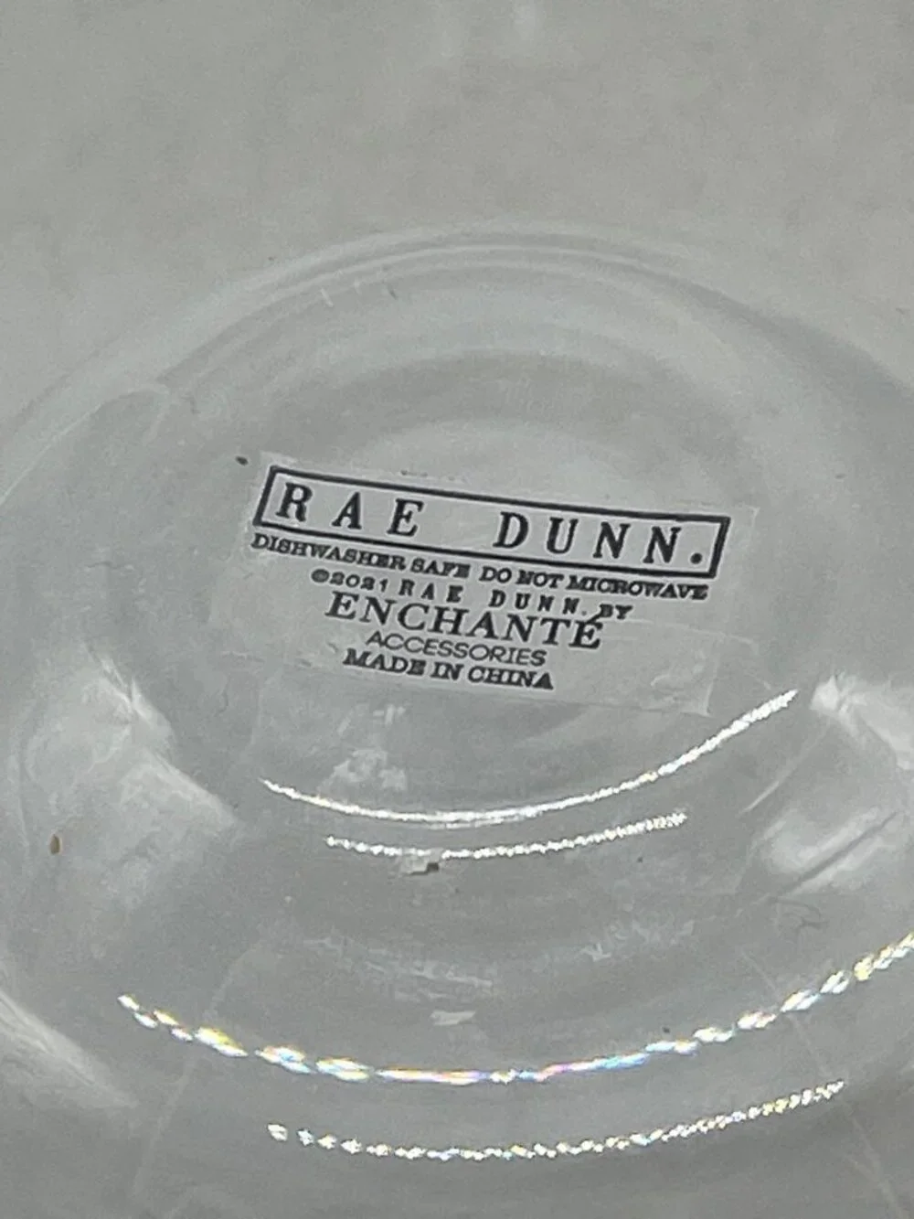 rae dunn stemless wine glasses set of 2 his hers 4 leaf clover clear Irish 5